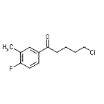 结构式 CAS# 898761-06-3, 5-氯-1-(4-氟-3-甲基苯基)-1-戊酮