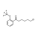 结构式 CAS# 898761-42-7, 6-氯-1-[2-(三氟甲氧基)苯基]-1-己酮