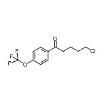 结构式 CAS# 898761-63-2, 5-氯-1-[4-(三氟甲氧基)苯基]-1-戊酮