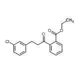 structure of CAS# 898762-38-4, Ethyl 2-[3-(3-chlorophenyl)propanoyl]benzoate;3-(3-chlorophenyl)-2'-carboethoxypropiophenone