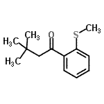 结构式 CAS# 898764-32-4, 3,3-二甲基-1-[2-(甲硫基)苯基]-1-丁酮