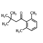 结构式 CAS# 898764-53-9, 1-(2,6-二甲基苯基)-3,3-二甲基-1-丁酮
