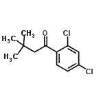 structure of CAS# 898764-86-8, 1-(2,4-Dichlorophenyl)-3,3-dimethyl-1-butanone;2',4'-Dichloro-3,3-dimethylbutyrophenone