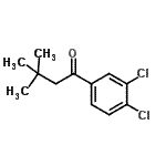 structure of CAS# 898764-90-4, 1-(3,4-Dichlorophenyl)-3,3-dimethyl-1-butanone;3',4'-Dichloro-3,3-dimethylbutyrophenone