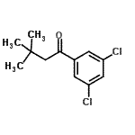 structure of CAS# 898764-92-6, 1-(3,5-Dichlorophenyl)-3,3-dimethyl-1-butanone;3',5'-Dichloro-3,3-dimethylbutyrophenone