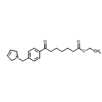 structure of CAS# 898764-95-9, Ethyl 7-[4-(2,5-dihydro-1H-pyrrol-1-ylmethyl)phenyl]-7-oxoheptanoate;ethyl 7-oxo-7-[4-(3-pyrrolinomethyl)phenyl]heptanoate