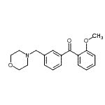 structure of CAS# 898765-05-4, (2-Methoxyphenyl)[3-(4-morpholinylmethyl)phenyl]methanone;2-methoxy-3'-morpholinomethyl benzophenone