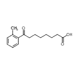 结构式 CAS# 898765-36-1, 8-(2-甲基苯基)-8-氧代辛酸