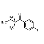 structure of CAS# 898765-49-6, 1-(4-Fluorophenyl)-2,2-dimethyl-1-butanone;2,2-Dimethyl-4'-fluorobutyrophenone