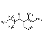 structure of CAS# 898765-52-1, 1-(2,3-Dimethylphenyl)-2,2-dimethyl-1-butanone;2',2,2,3'-Tetramethylbutyrophenone