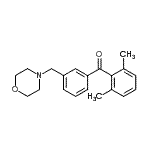 结构式 CAS# 898765-62-3, (2,6-二甲基苯基)[3-(4-吗啉基甲基)苯基]甲酮