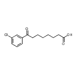 CAS#: 898765-75-8， 8-(3-Chlorophenyl)-8-oxooctanoic acid
