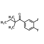 结构式 CAS# 898766-04-6, 1-(3,4-二氟苯基)-2,2-二甲基-1-丁酮