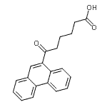 结构式 CAS# 898766-05-7, 6-氧代-6-(9-菲基)己酸