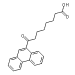 structure of CAS# 898766-09-1, 8-Oxo-8-(9-phenanthryl)octanoic acid;8-oxo-8-(9-Phenanthryl)octanoic acid