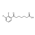 结构式 CAS# 898766-19-3, 7-(2,3-二氟苯基)-7-氧代庚酸
