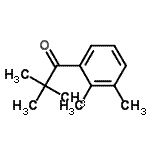 structure of CAS# 898766-21-7, 1-(2,3-Dimethylphenyl)-2,2-dimethyl-1-propanone;2',2,2,3'-Tetramethylpropiophenone