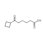 结构式 CAS# 898766-81-9, 6-环丁基-6-氧代己酸