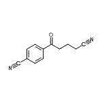 structure of CAS# 898767-48-1, 4-(4-Cyanobutanoyl)benzonitrile;5-(4-Cyanophenyl)-5-oxovaleronitrile