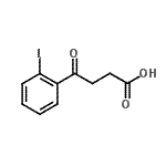 结构式 CAS# 898767-49-2, 4-(2-碘苯基)-4-氧代丁酸