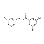 结构式 CAS# 898767-53-8, 1-(3-氯-5-氟苯基)-3-(3-氟苯基)-1-丙酮