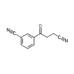 structure of CAS# 898767-58-3, 3-(3-Cyanopropanoyl)benzonitrile;4-(3-Cyanophenyl)-4-oxobutyronitrile