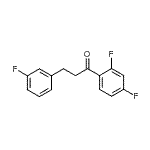 结构式 CAS# 898767-67-4, 1-(2,4-二氟苯基)-3-(3-氟苯基)-1-丙酮