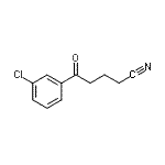 structure of CAS# 898767-68-5, 5-(3-Chlorophenyl)-5-oxopentanenitrile;5-(3-chlorophenyl)-5-oxovaleronitrile