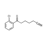 structure of CAS# 898767-78-7, 6-(2-Chlorophenyl)-6-oxohexanenitrile;6-(2-Chlorophenyl)-6-oxohexanenitrile