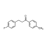 结构式 CAS# 898767-89-0, 3-(4-氟苯基)-1-(4-甲基苯基)-1-丙酮
