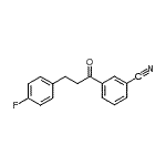 结构式 CAS# 898767-98-1, 3-[3-(4-氟苯基)丙酰]苯甲腈