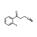 structure of CAS# 898768-01-9, 4-(2-Iodophenyl)-4-oxobutanenitrile;4-(2-Iodophenyl)-4-oxobutyronitrile