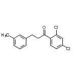 结构式 CAS# 898768-04-2, 1-(2,4-二氯苯基)-3-(3-甲基苯基)-1-丙酮