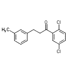 结构式 CAS# 898768-07-5, 1-(2,5-二氯苯基)-3-(3-甲基苯基)-1-丙酮