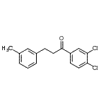 结构式 CAS# 898768-10-0, 1-(3,4-二氯苯基)-3-(3-甲基苯基)-1-丙酮