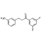 structure of CAS# 898768-21-3, 1-(3,5-Difluorophenyl)-3-(3-methylphenyl)-1-propanone;3',5'-difluoro-3-(3-methylphenyl)propiophenone
