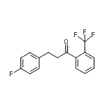 结构式 CAS# 898768-56-4, 3-(4-氟苯基)-1-[2-(三氟甲基)苯基]-1-丙酮