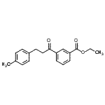 结构式 CAS# 898768-61-1, 乙基3-[3-(4-甲基苯基)丙酰]苯甲酸酯