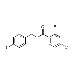 结构式 CAS# 898768-66-6, 1-(4-氯-2-氟苯基)-3-(4-氟苯基)-1-丙酮