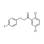 结构式 CAS# 898768-72-4, 1-(2,5-二氯苯基)-3-(4-氟苯基)-1-丙酮