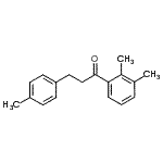 结构式 CAS# 898768-77-9, 1-(2,3-二甲基苯基)-3-(4-甲基苯基)-1-丙酮