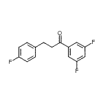 结构式 CAS# 898768-80-4, 1-(3,5-二氟苯基)-3-(4-氟苯基)-1-丙酮
