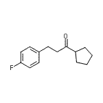 结构式 CAS# 898768-90-6, 1-环戊基-3-(4-氟苯基)-1-丙酮
