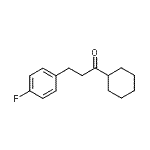 structure of CAS# 898768-92-8, 1-Cyclohexyl-3-(4-fluorophenyl)-1-propanone;cyclohexyl 2-(4-fluorophenyl)ethyl ketone