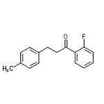 structure of CAS# 898768-97-3, 1-(2-Fluorophenyl)-3-(4-methylphenyl)-1-propanone;2'-fluoro-3-(4-methylphenyl)propiophenone