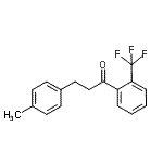 结构式 CAS# 898768-99-5, 3-(4-甲基苯基)-1-[2-(三氟甲基)苯基]-1-丙酮
