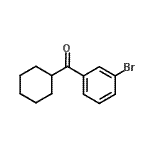 结构式 CAS# 898769-06-7, (3-溴苯基)(环己基)甲酮