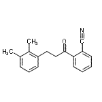 structure of CAS# 898769-11-4, 2-[3-(2,3-Dimethylphenyl)propanoyl]benzonitrile;2'-cyano-3-(2,3-dimethylphenyl)propiophenone