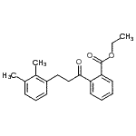 结构式 CAS# 898769-20-5, 乙基2-[3-(2,3-二甲基苯基)丙酰]苯甲酸酯