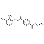 结构式 CAS# 898769-26-1, 乙基4-[3-(2,3-二甲基苯基)丙酰]苯甲酸酯